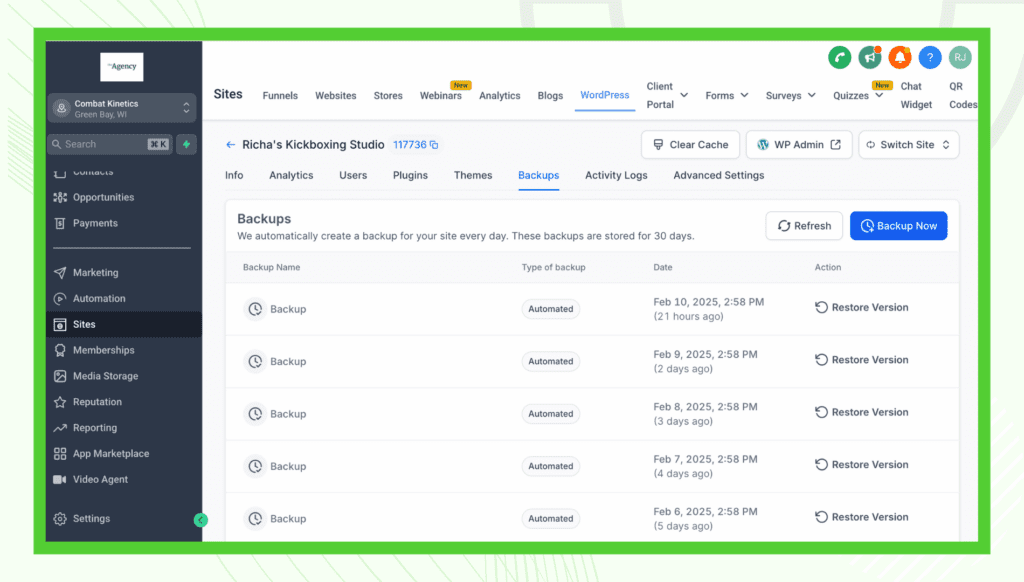 HighLevel WordPress Hosting-Extended Backup Retention-conclusion
