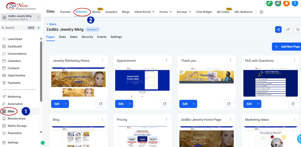 website