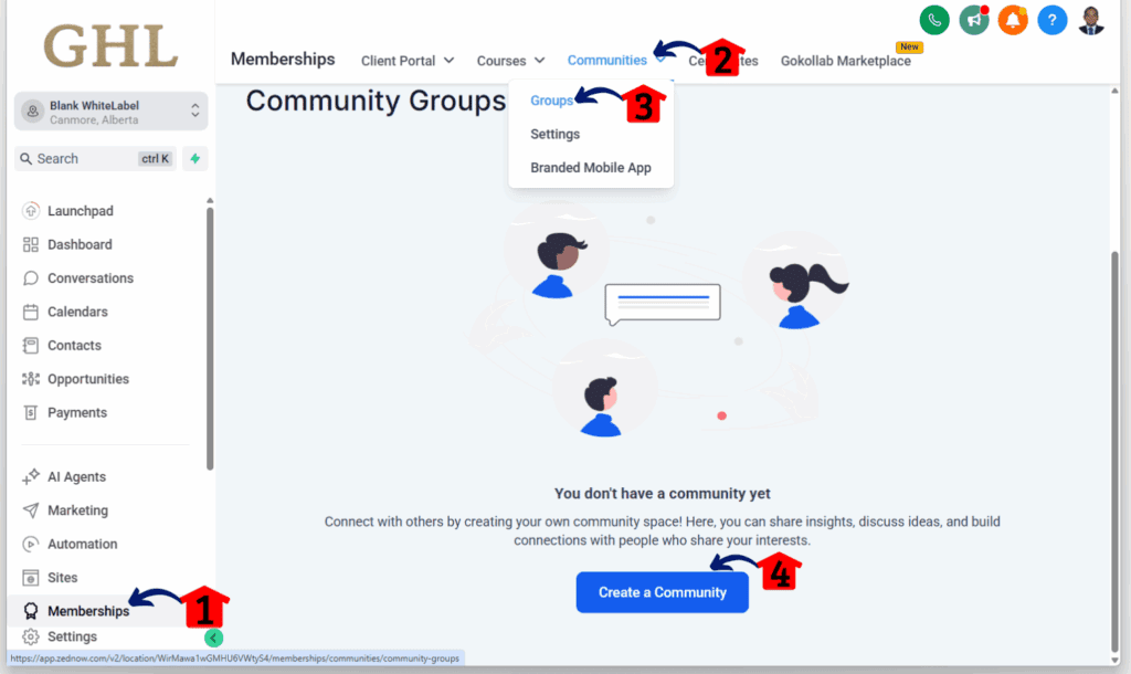 Community Engagement Platform - dashboard