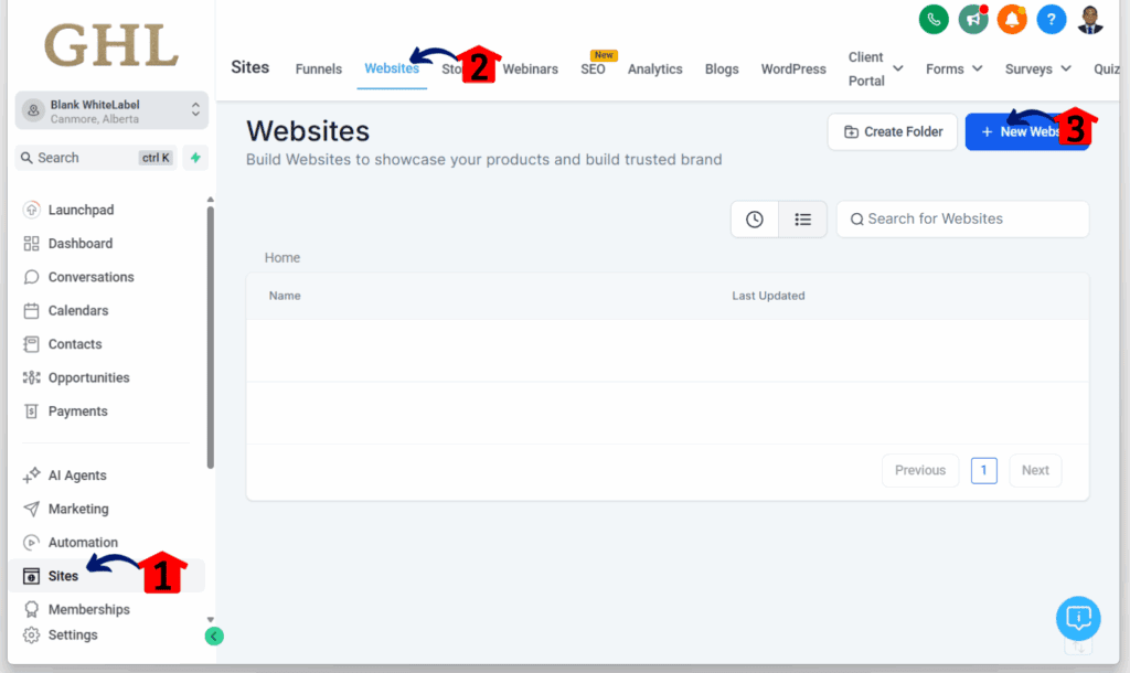website builder guide - sites