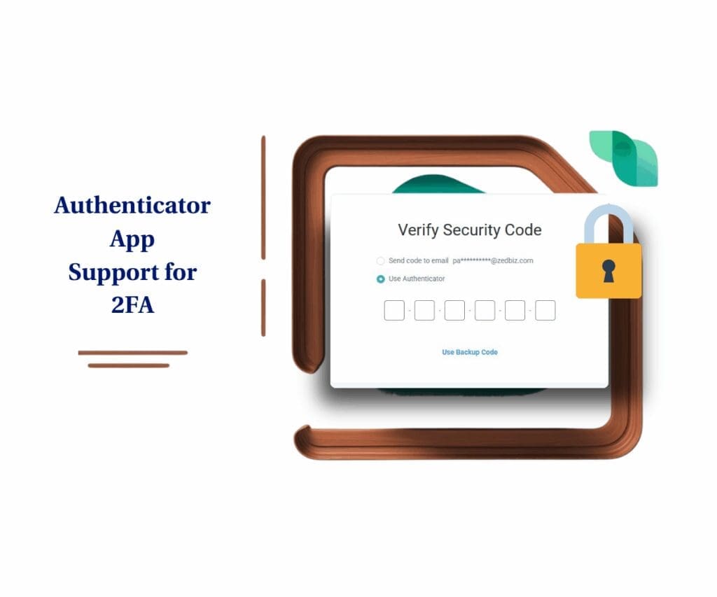 Authenticator App Setup feature