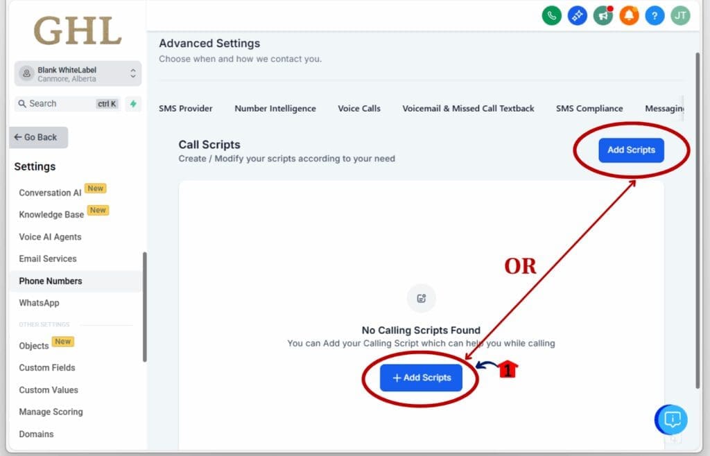 call scripting tool
