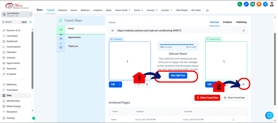 GHL Funnel A/B Testing Guide