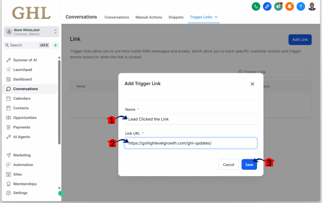 editting the email link triggers