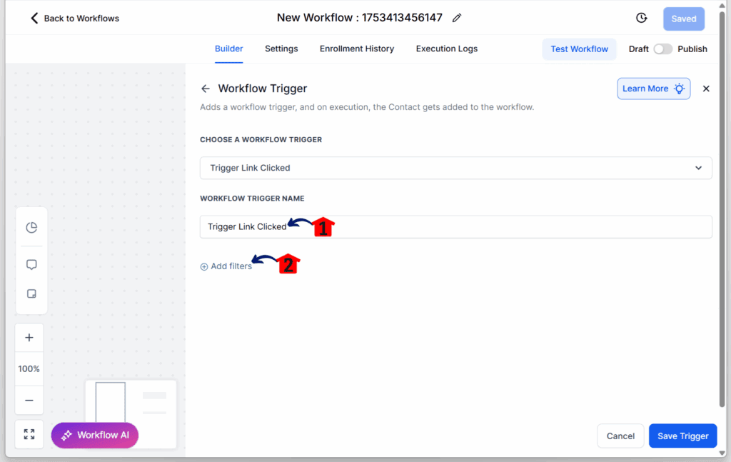 naming the trigger element