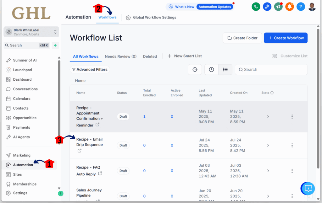 choosing an email workflow