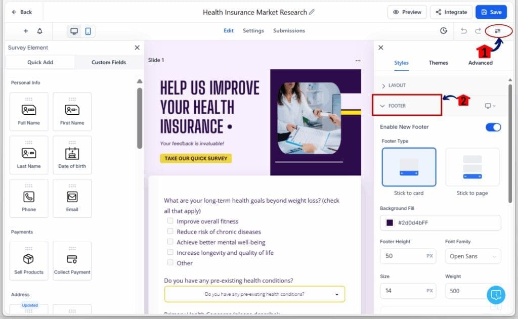 mobile form progress