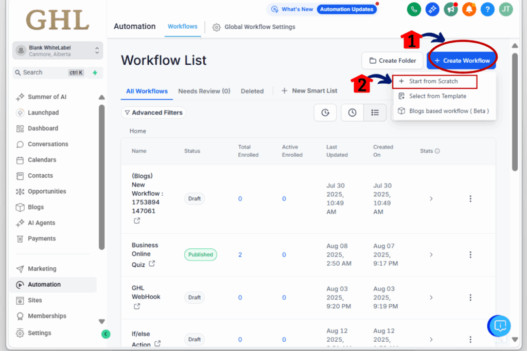 ai workflow pricing - create