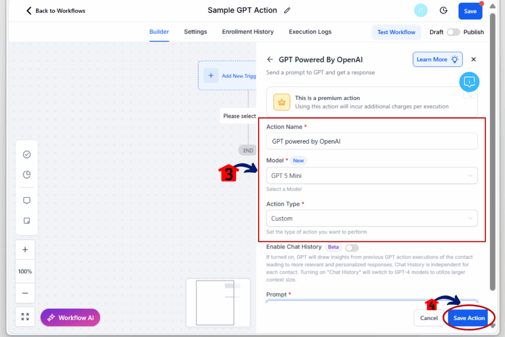 ai workflow pricing - gpt 5