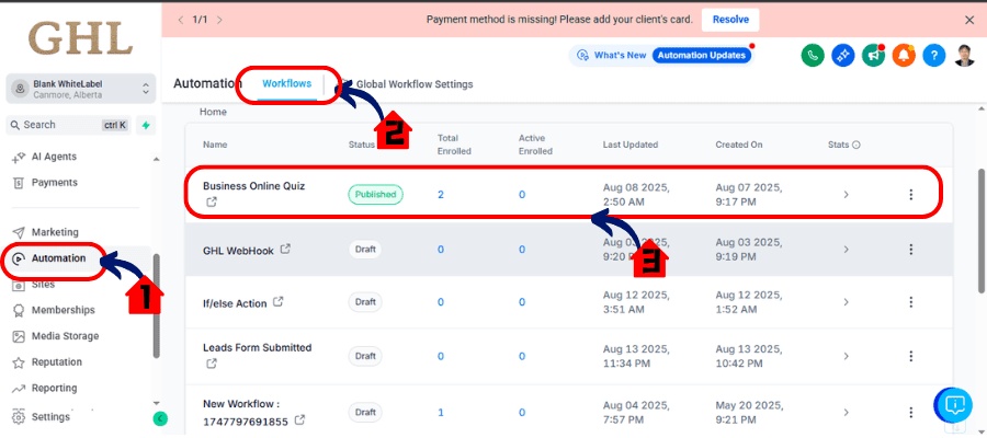 Ghl workflow math operations