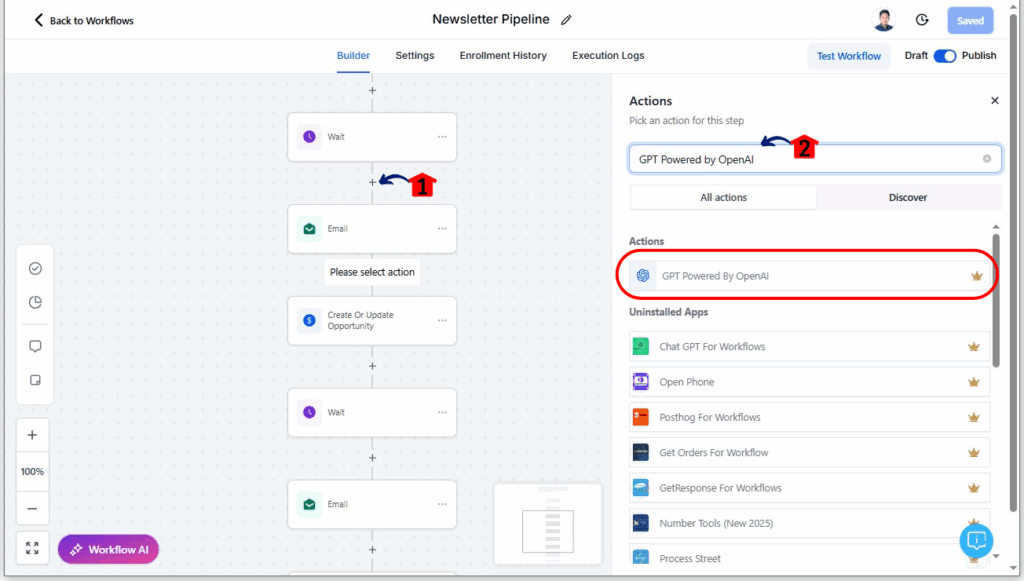 GPT-5 Workflows - Add a GPT-Powered Action to Your Workflow