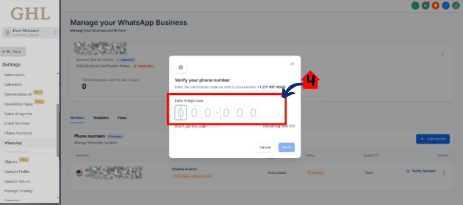 WhatsApp Business integration