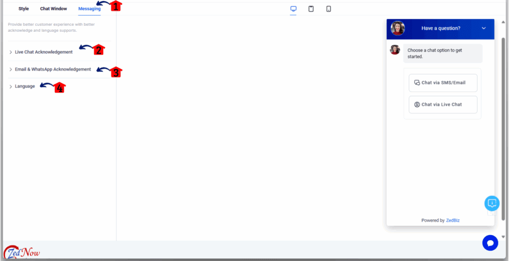 main-guide-ai-chat-widget-5 AI Chat Widget - Set Up Your Messaging and Additional Details
