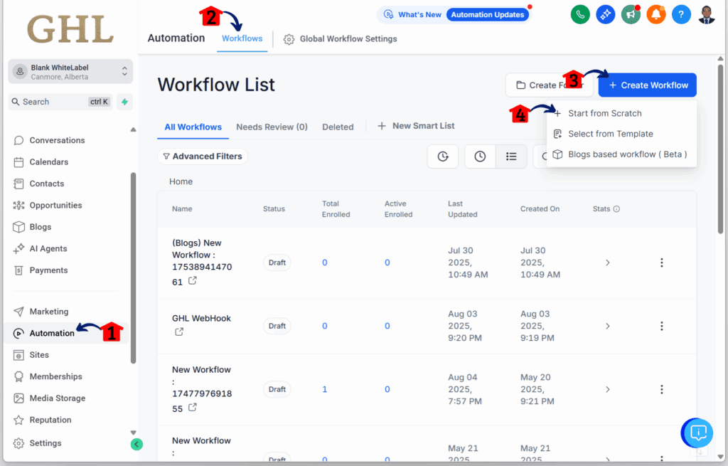 quiz automation flow – Customize the Email for Branch 1