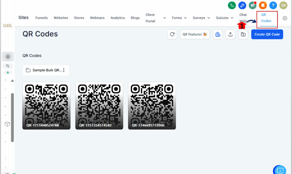 QR code marketing - Open the QR Code Builder