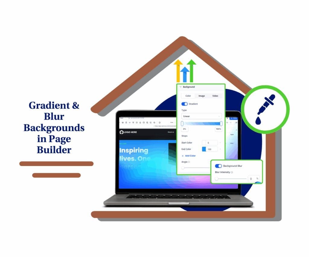 New Blur and Gradient Bakcground Design in GHL