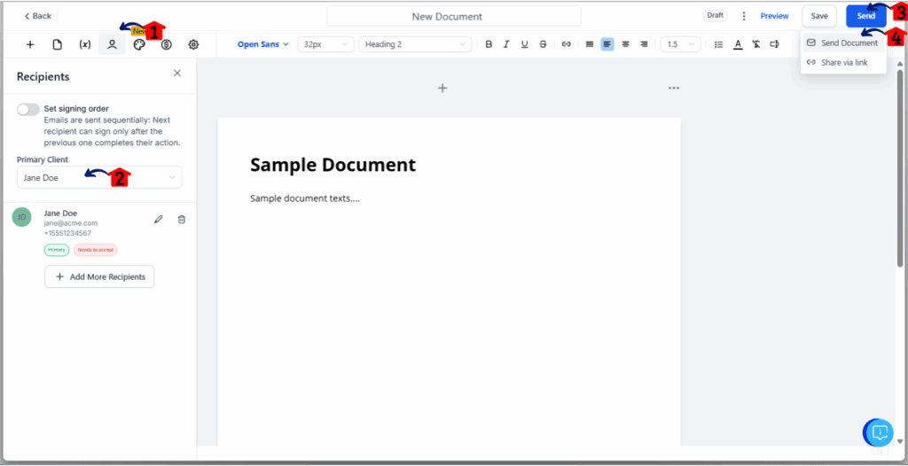 ghl-sms-document-sending (9) SMS Document Sharing in GoHighLevel - Select Recipients and Send