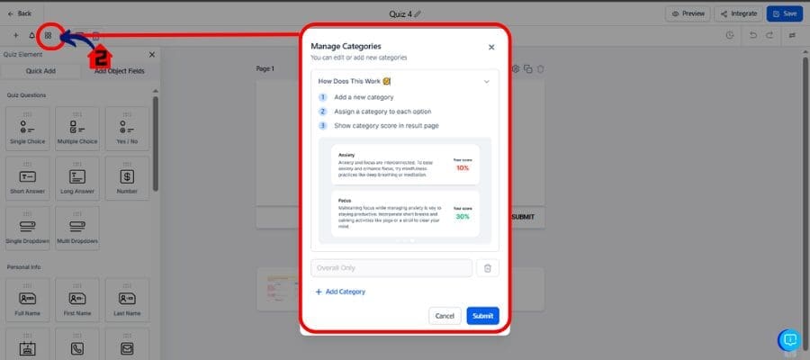 ghl quiz builder personality Setup