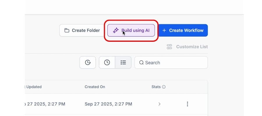 ghl workflow ai builder