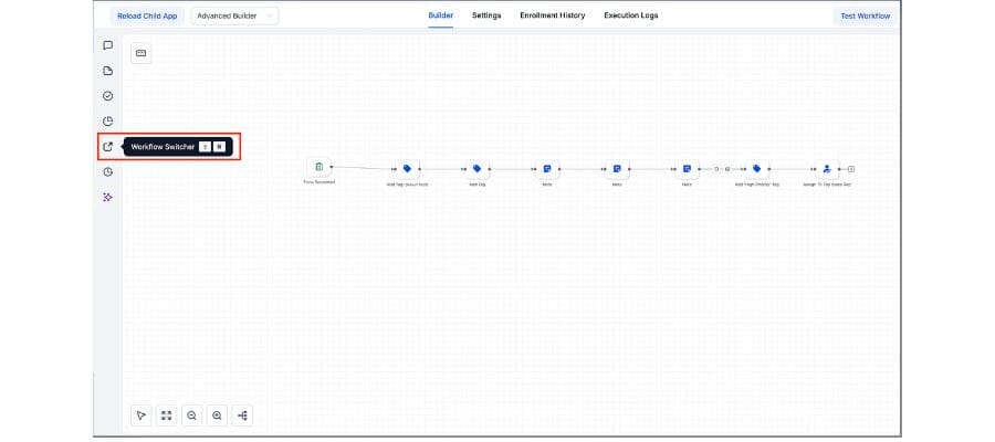 ghl workflow switcher
