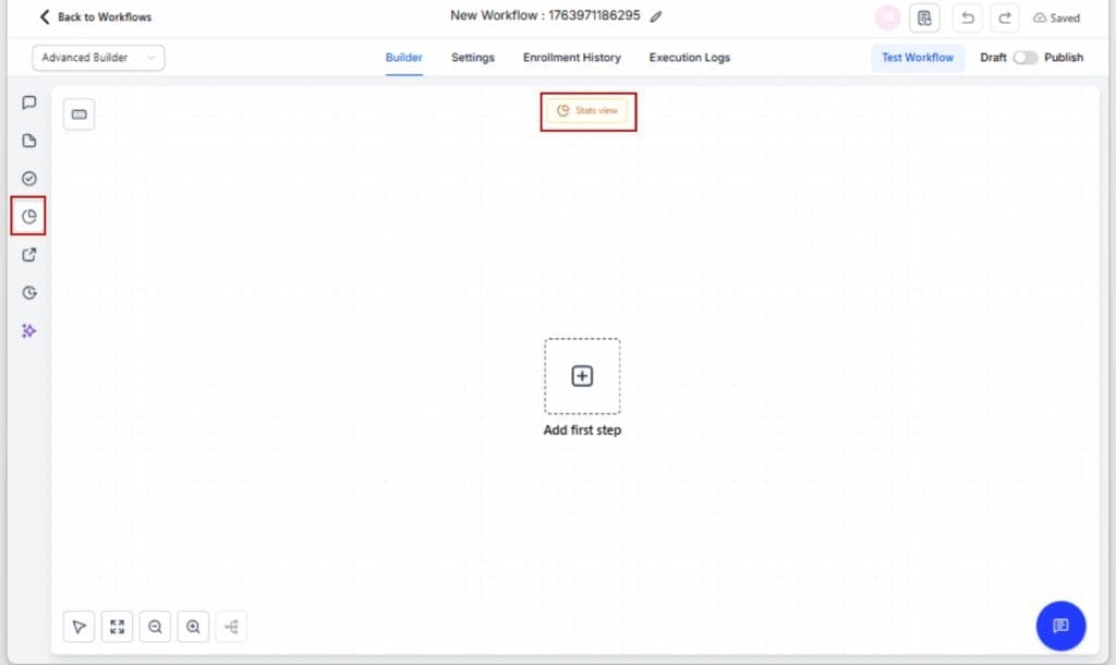 Workflow Builder Feature
- Open Stats Mode (Visual Performance View)