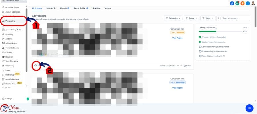 ghl Prospecting Tools