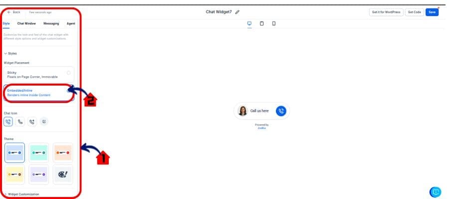 ghl widget customization