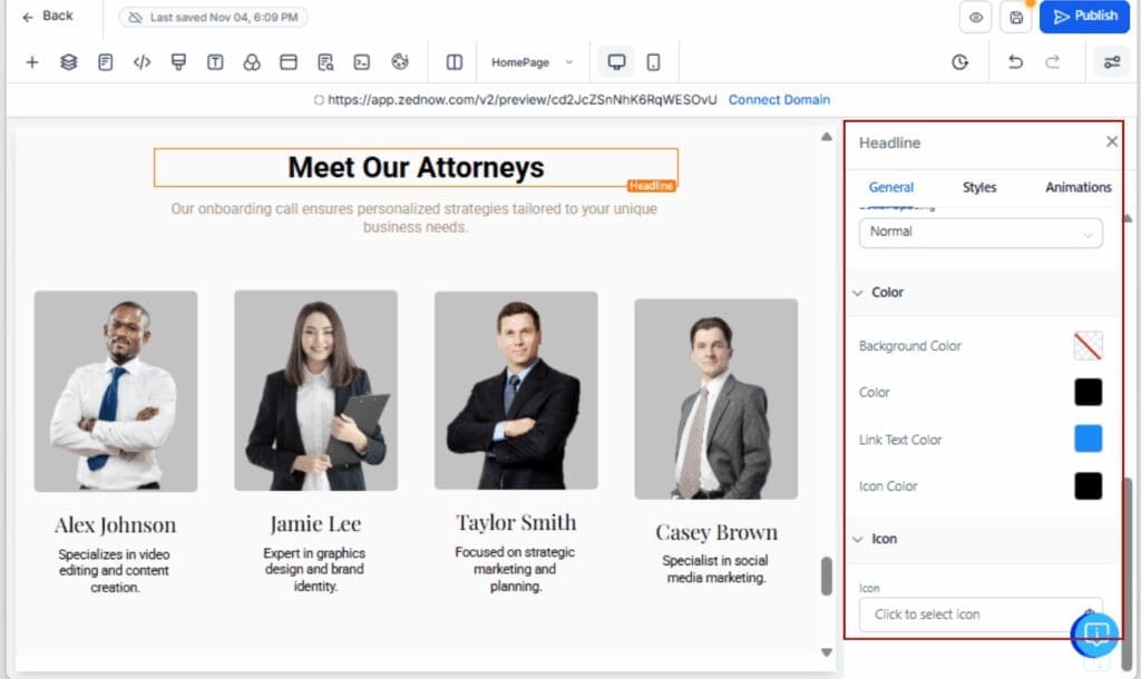 GoHighLevel default page styling
- Customize for Your Brand
