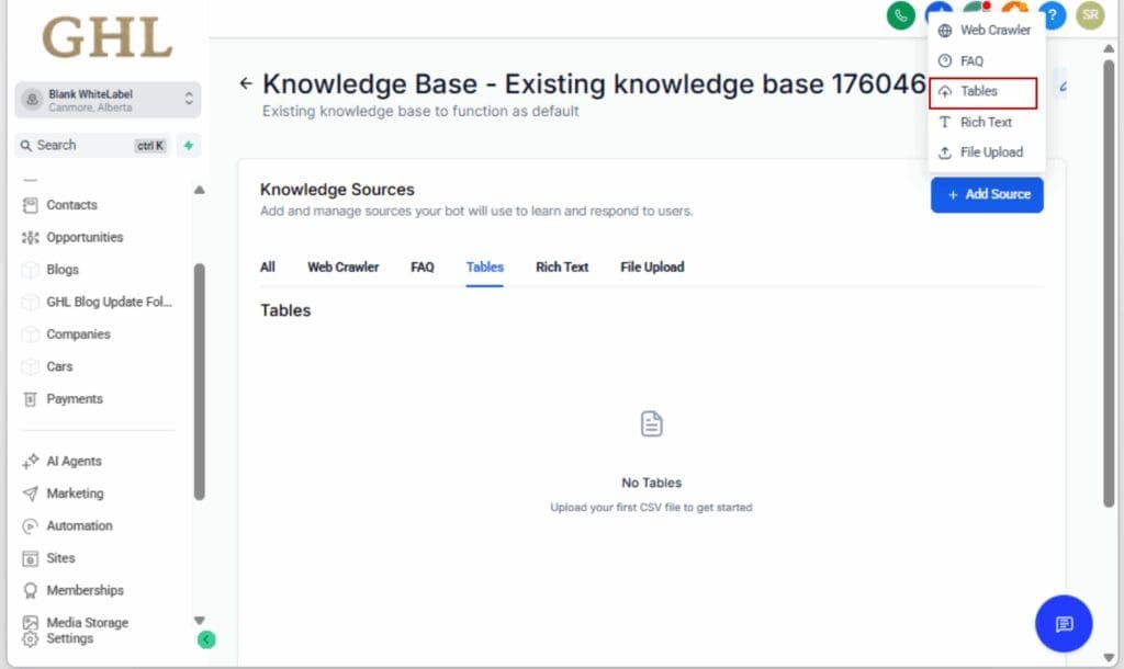 AI Table Search - Upload a CSV or Excel File