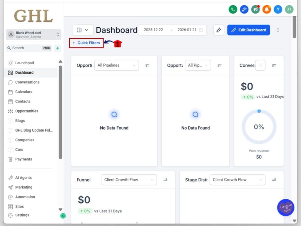 dashboard performance optimization - filter