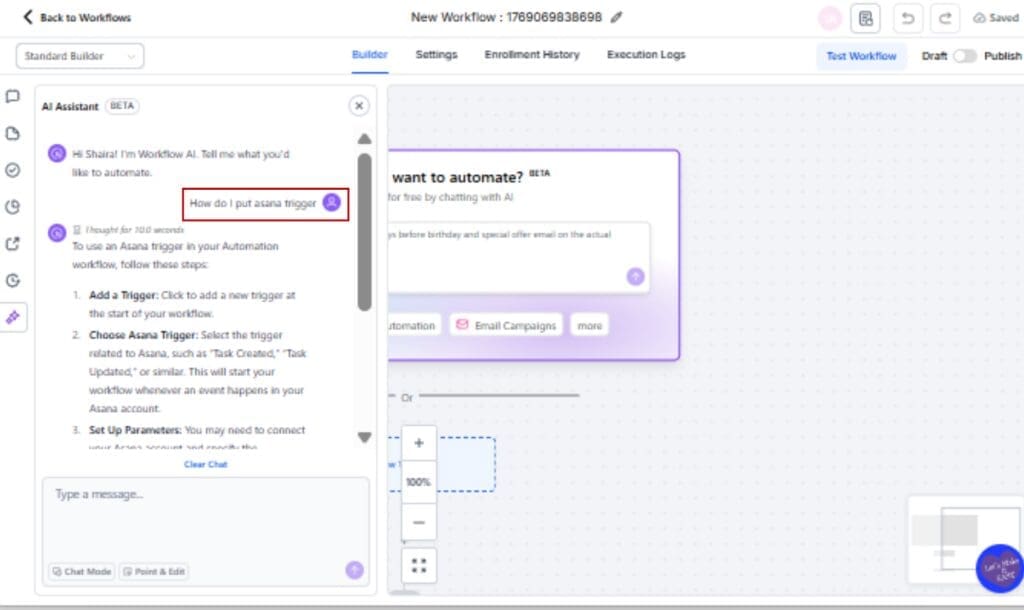 GoHighLevel AI workflow assistant
 - Force a KB Lookup (When Needed)