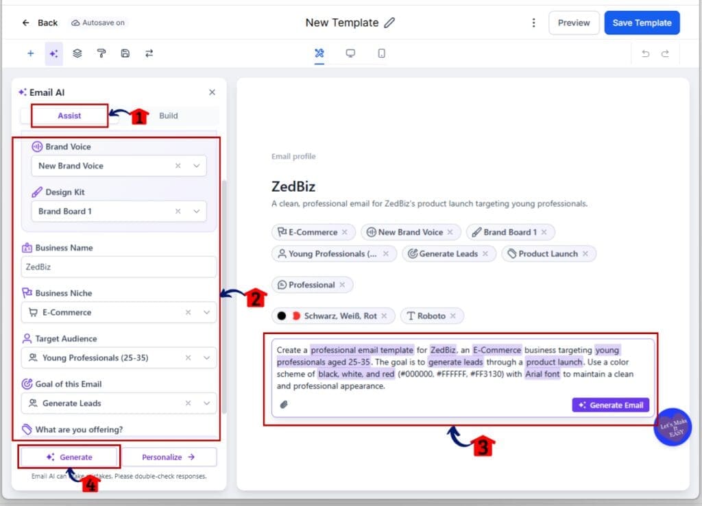 email ai builder -start
