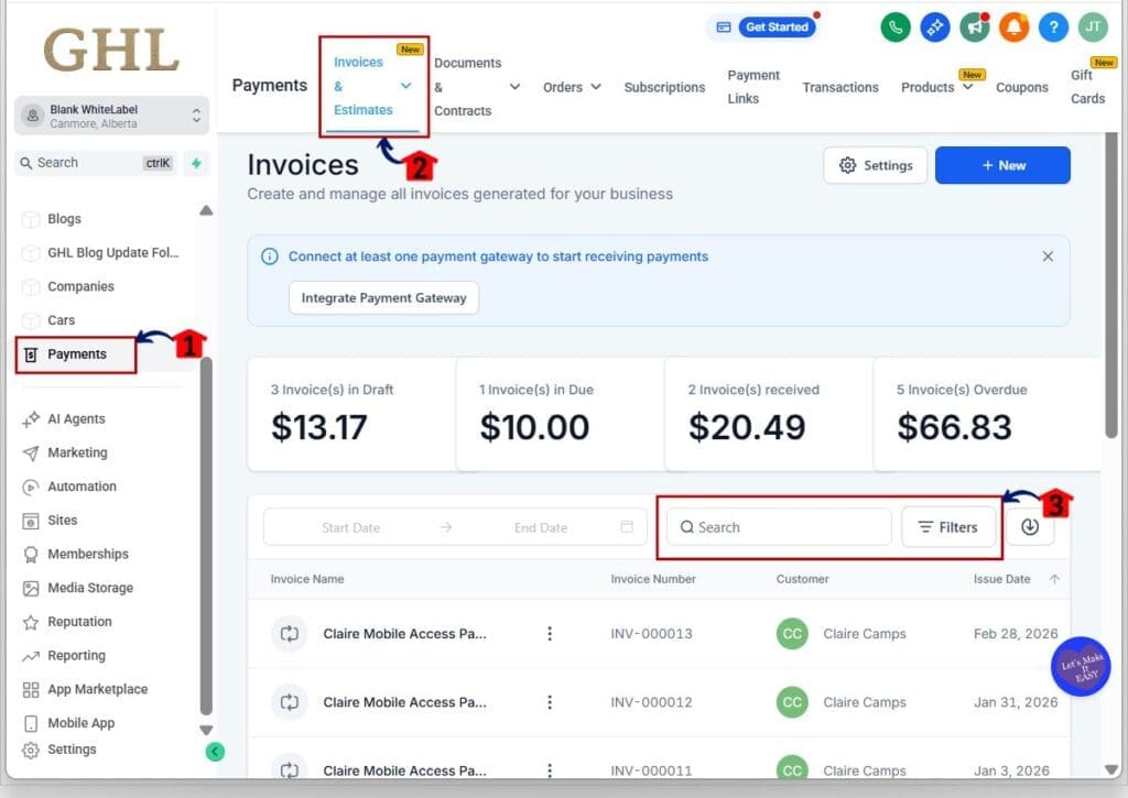 how to use the invoice management workflow