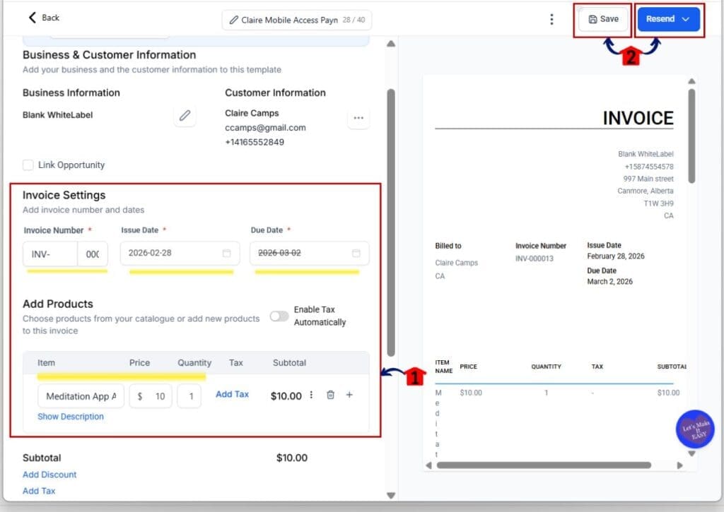 invoice management workflow - open