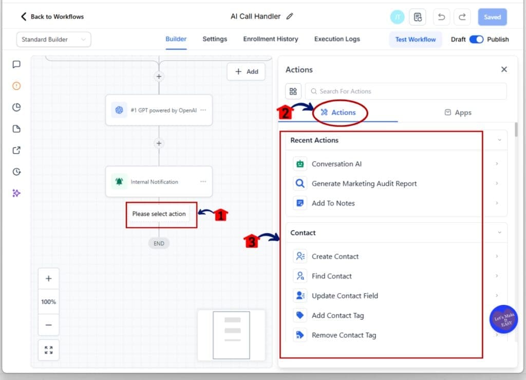 workflow drag and drop - open