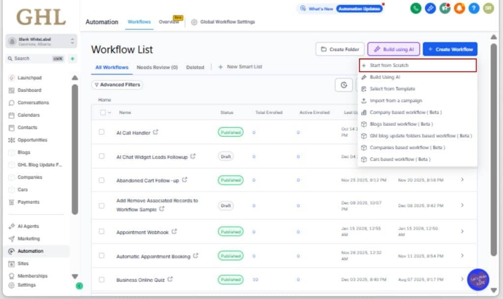 Workflow Custom Values
 - Create or Open a Workflow