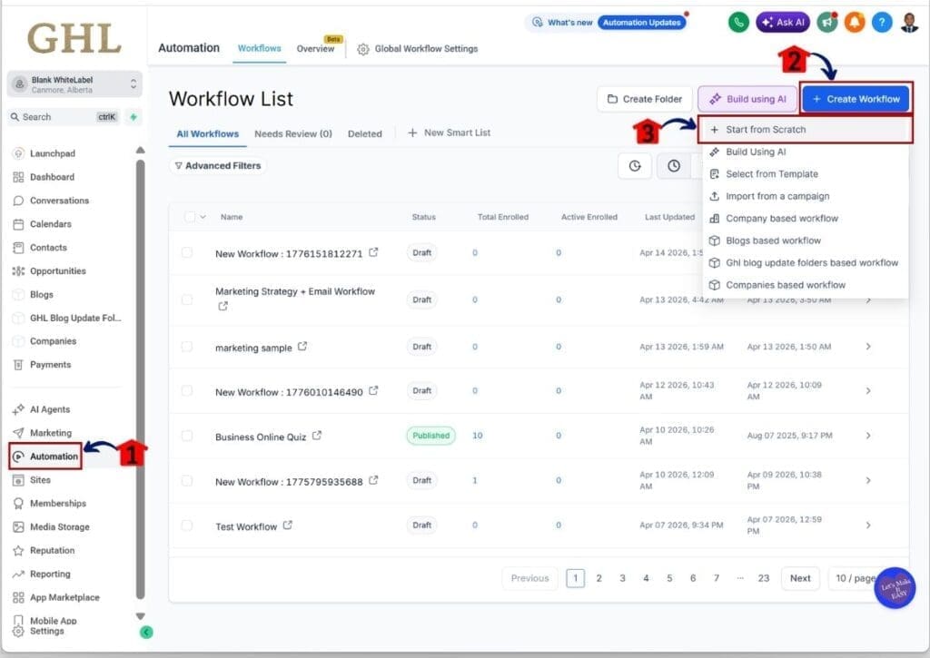 ai-workflow-automation-start-scratch How to Use AI Workflow Automation in GHL