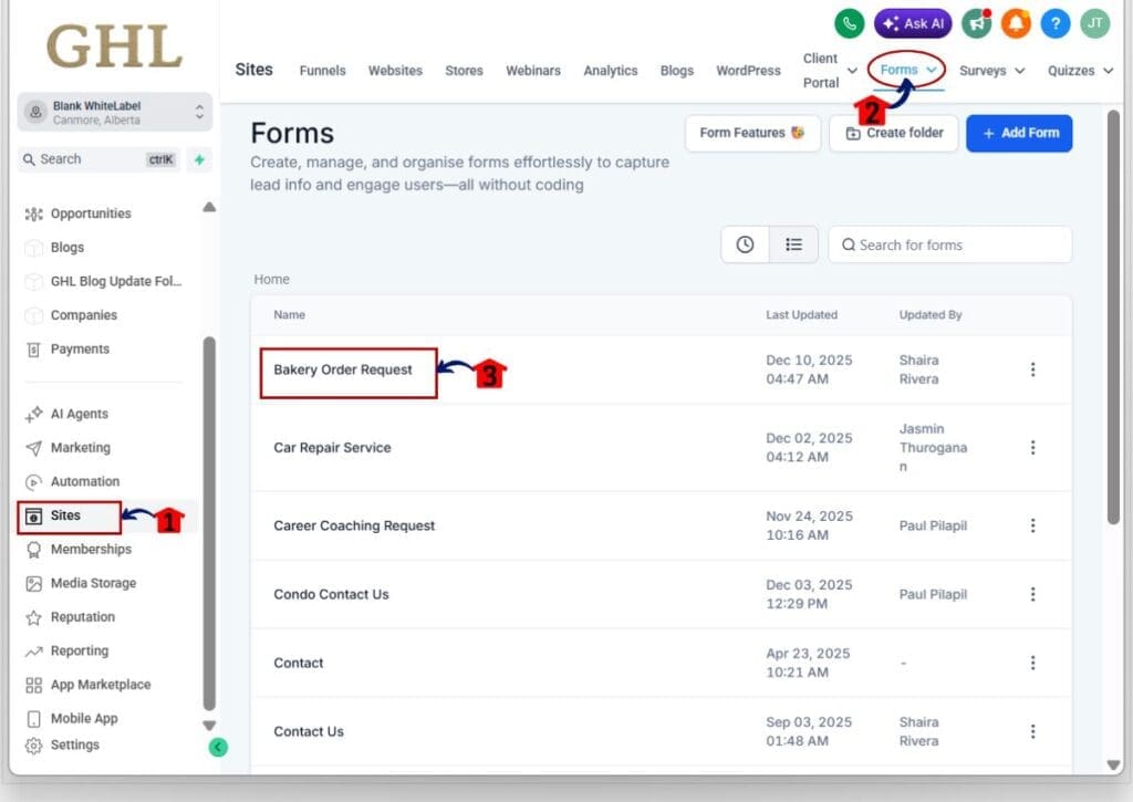 how to use ghl builder auto scroll