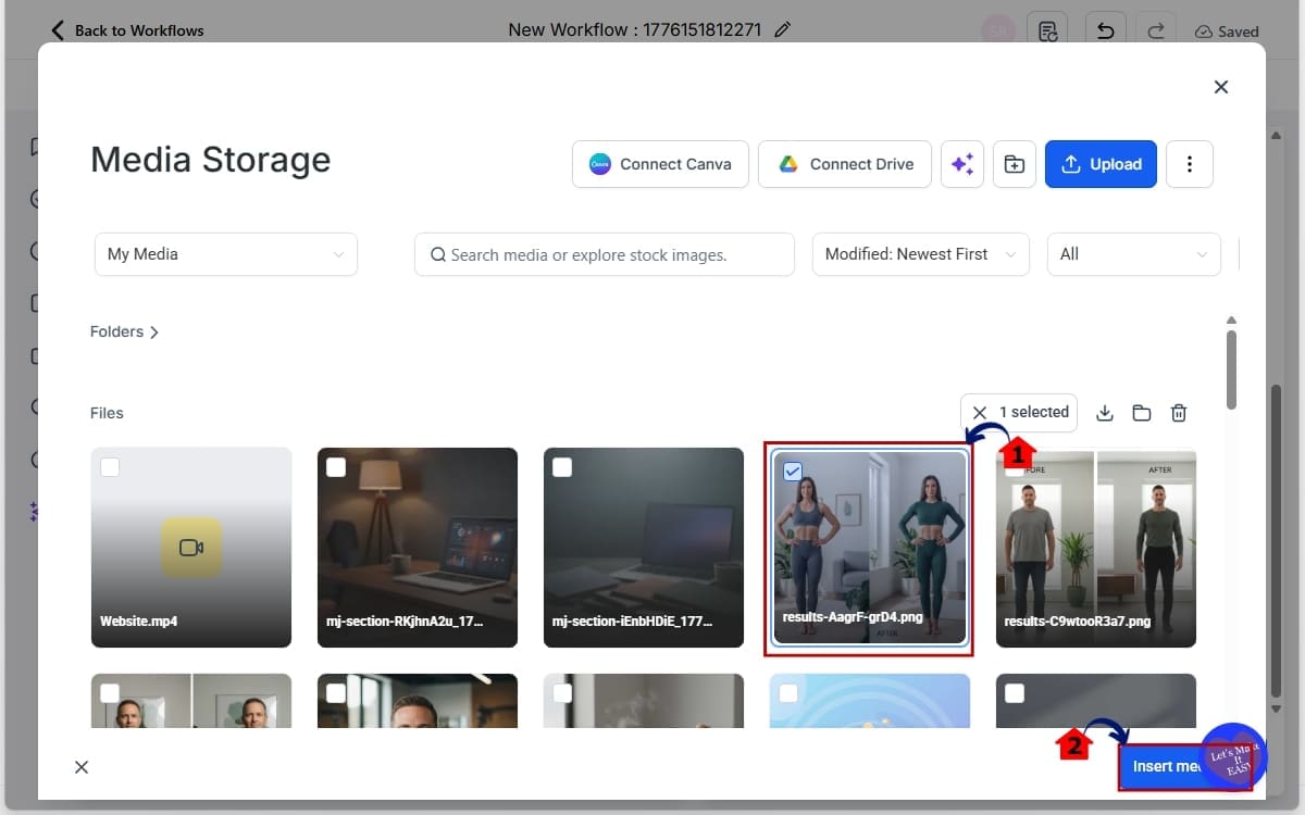 GoHighLveel Workflow File Attachments
 - Select the File You Want to Attach
