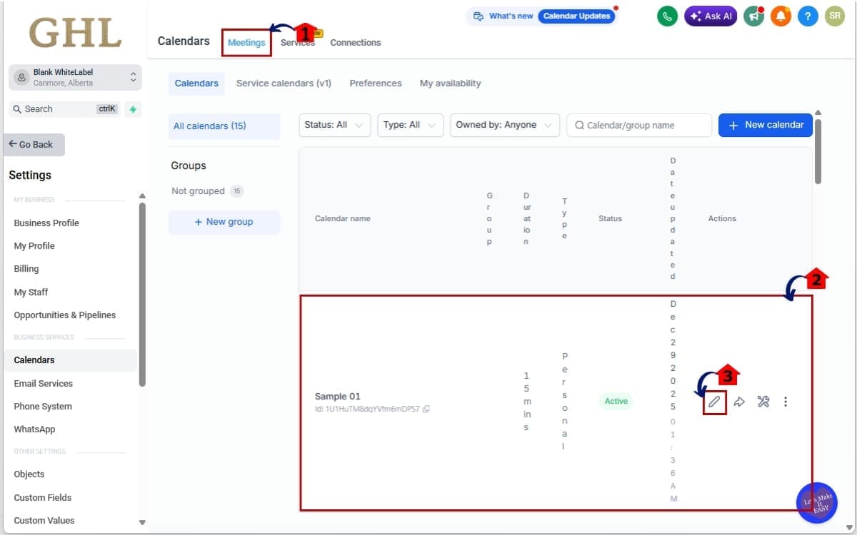 Booking Form Logic
 - Access the Calendar You Want to Edit