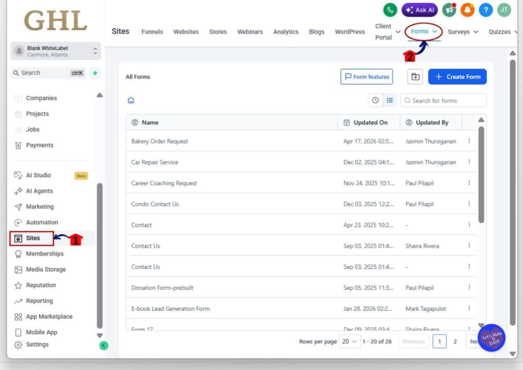 How to use ghl button gradient background