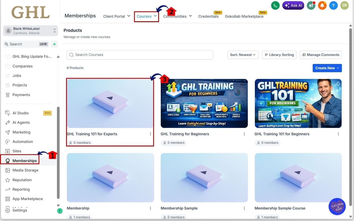 How to Use Course Content Import in GHL