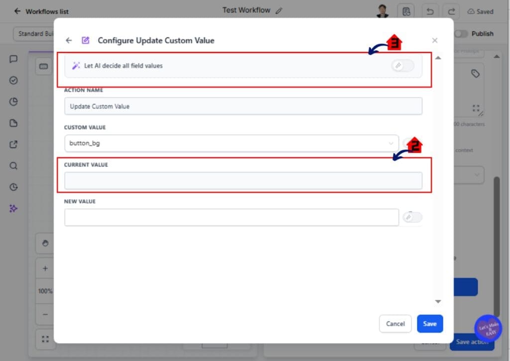 ghl-dynamic-custom-values-05 GHL Dynamic Custom Values – Configure the Custom Value field
