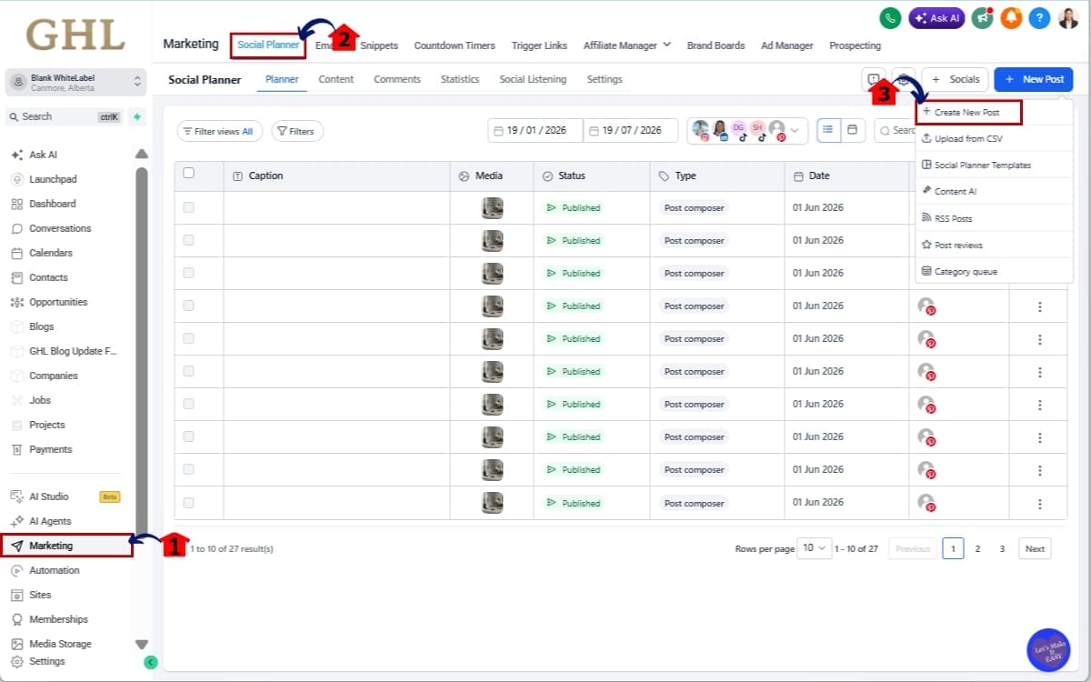 How to Use GHL Image Alt Text in Social Planner