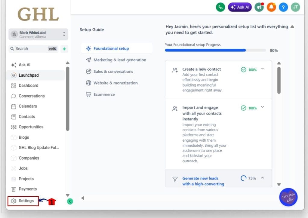 how to enable ghl linkedin integration