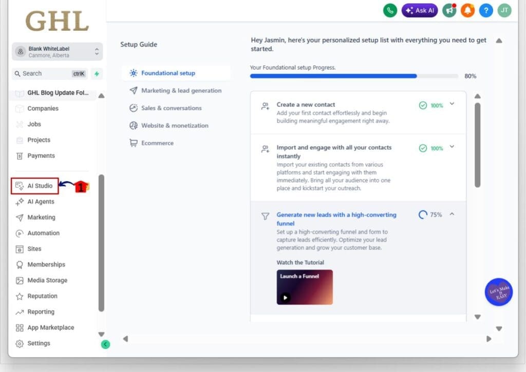 how to use ghl visual website editor
