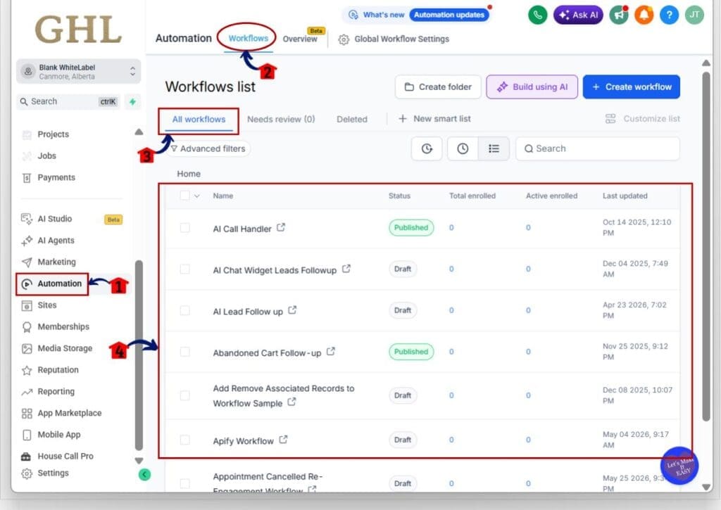 How to test ghl workflow load time