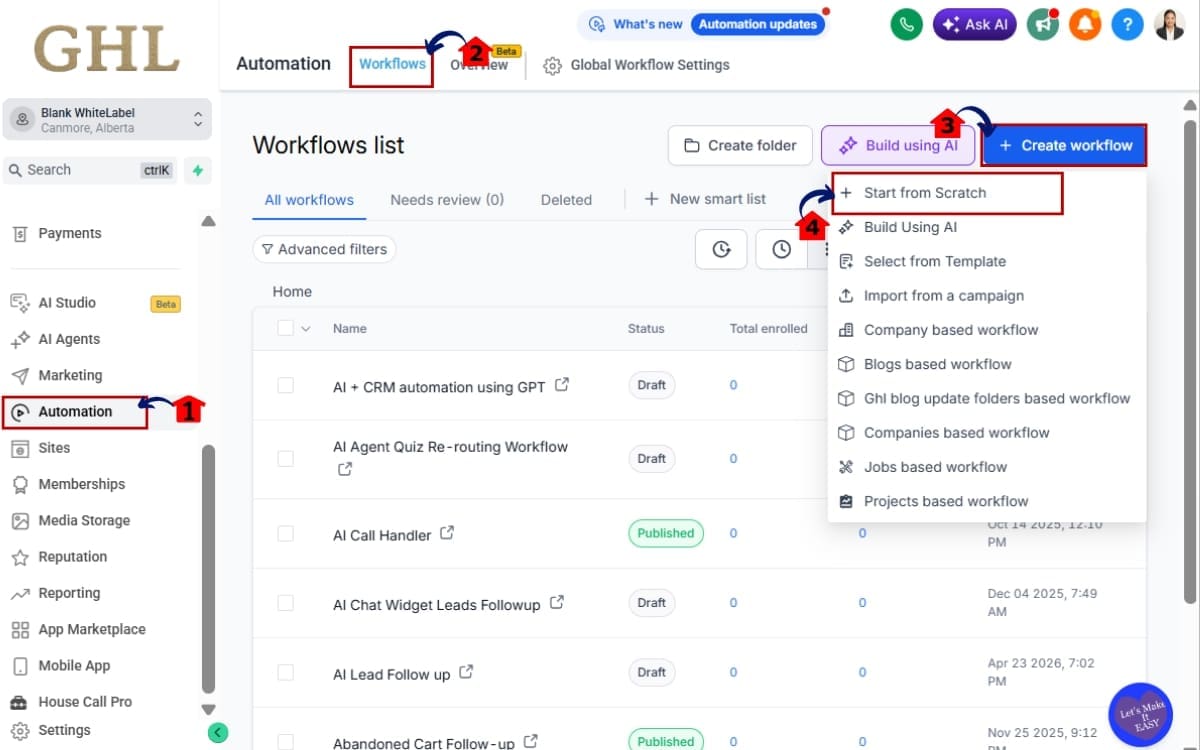 How to Use the Workflow Navigation Sidebar