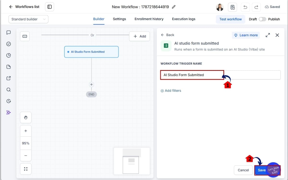GHL AI Studio Forms
 - Configure AI Studio Form Submitted Trigger