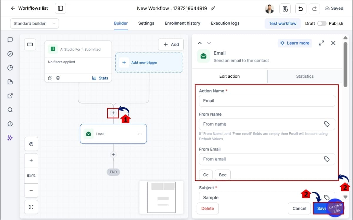 GoHighLevel AI Studio Forms
 - Add Your Lead Follow-Up Actions